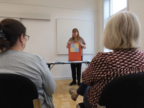 Heidi lavede 3 workshop hver dag, så alle kunne nå at deltage
